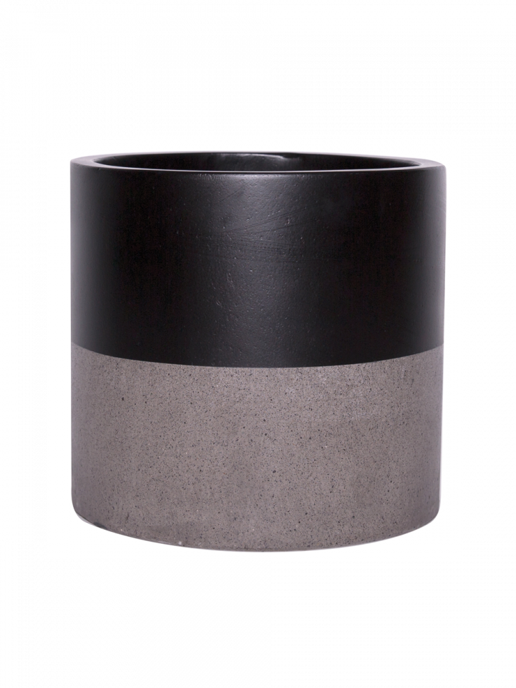 Sticks and Stones Outdoor - Cylinder Pot Black Top Dip