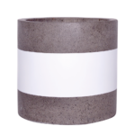 Sticks and Stones Outdoor - Cylinder Pot White Band