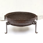 Sticks and Stones Outdoor- Recycled Kadai Pit With Grill Tray for Cooking