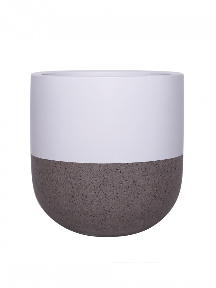 Sticks and Stones Outdoor - U-Shaped Pot White Top Dip