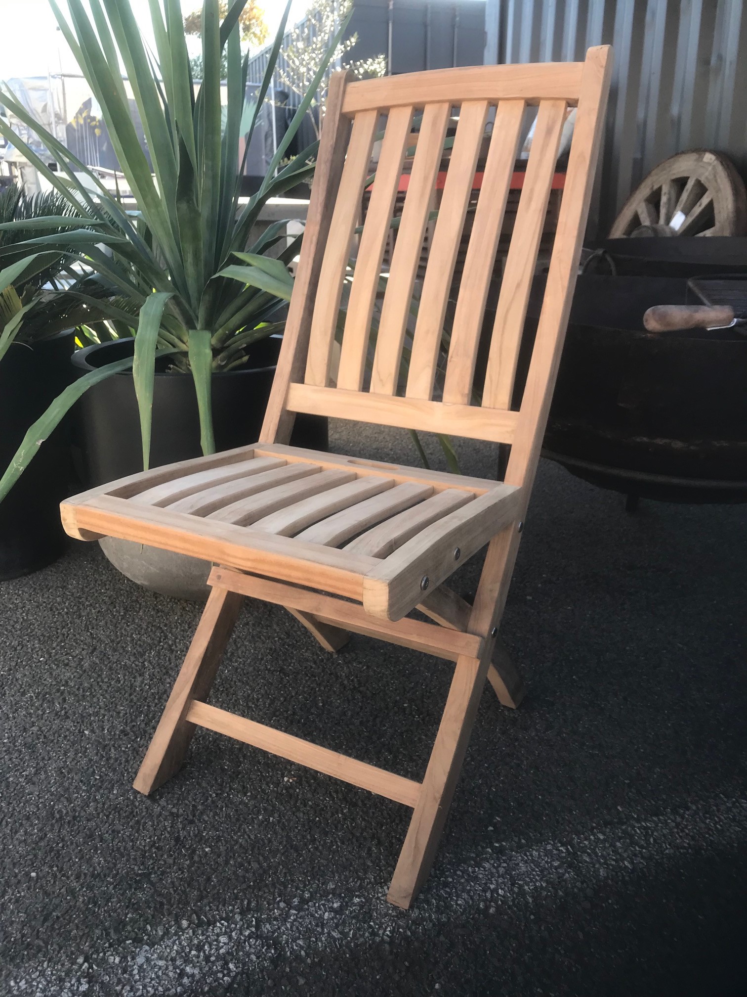 Teak Folding Chair - Sticks and Stones Outdoor